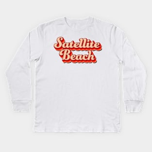 Satellite Beach Florida Surf Surfing Kids Long Sleeve T-Shirt